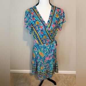 NWT Cupshe Floral Wrap Midi Dress in Floral